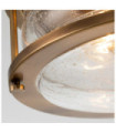 Ceiling light Bathroom Kichler Steel, transparent grained glass Natural brass