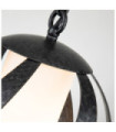 Quoizel pendant light Steel, opal frosted glass Old Black