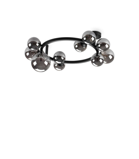 Black Metal Beaded Ceiling Light