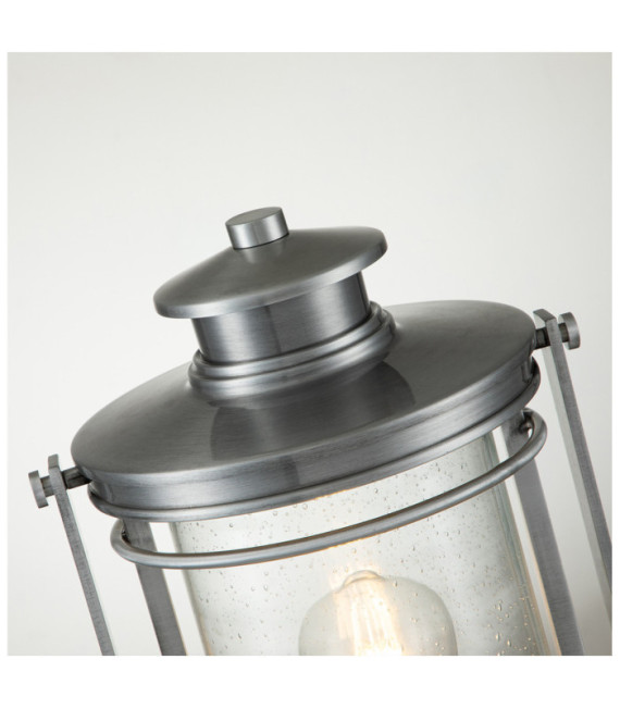 Quoizel outdoor floor lamp Aluminum, steel, transparent grained glass Industrial aluminum