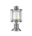 Lampe sur pied extérieur Quoizel Aluminium,acier,verre grainé transparent Aluminium industriel