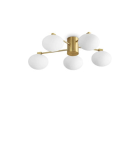 Hermes Deckenleuchte Metall Messing