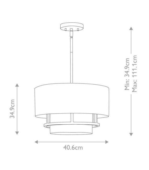 Graham Ceiling Light Steel Black