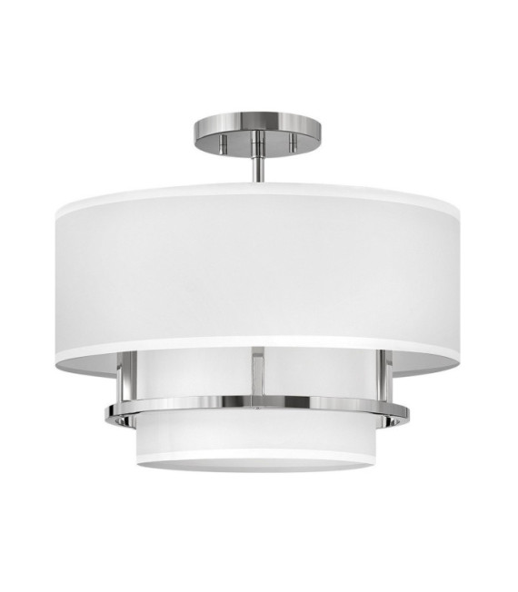 Graham Ceiling Light Steel Polished Nickel