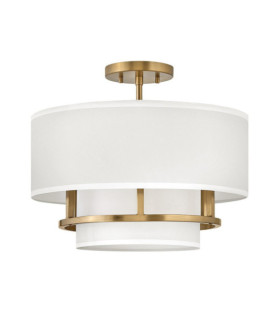 Plafoniera Graham In Acciaio Ottone Laccato
