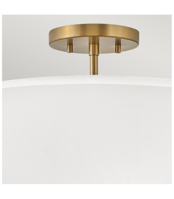 Plafoniera Graham In Acciaio Ottone Laccato
