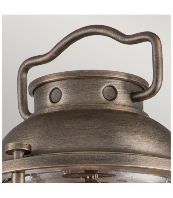 Kichler exterior wall light Aluminum, brass, transparent grained glass Burnished bronze