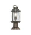 Lampe sur pied extérieur Kichler Aluminium,laiton,verre grainé transparent Bronze bruni