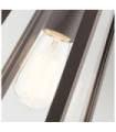 Kichler Outdoor Wall Light Glass, Aluminum Rubbed Bronze