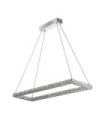Suspension LED Clover Acier inoxydable Chrome