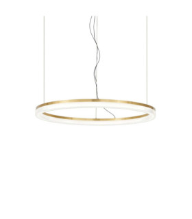 Lámpara colgante LED Crown Metal Latón