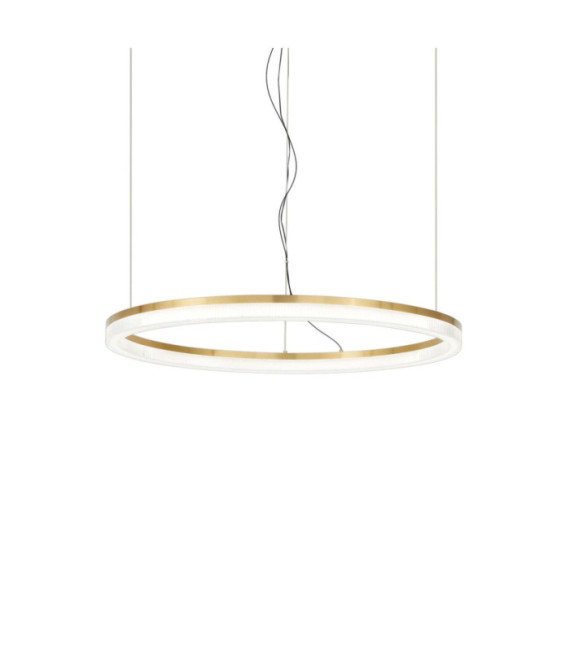 LED-Pendelleuchte Crown Metal Brass