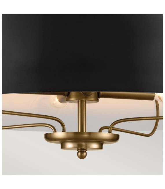 Suspension Luella Acier Noir,Laiton
