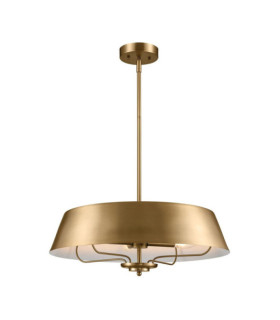 Luella pendant light Steel Brushed natural brass