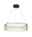 Suspension Circolo Aluminium,acier doux Blanc, sable noir