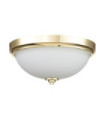 Plafonnier Feiss Verre Opale,Acier Laiton poli