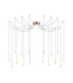 LUCCIOLA Pendant Lamp Glass, Metal Brass