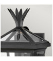 Palma exterior wall light Aluminum, transparent glass Black