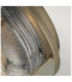 Plafonnier extérieur Kichler Aluminium,laiton,verre grainé transparent Bronze bruni