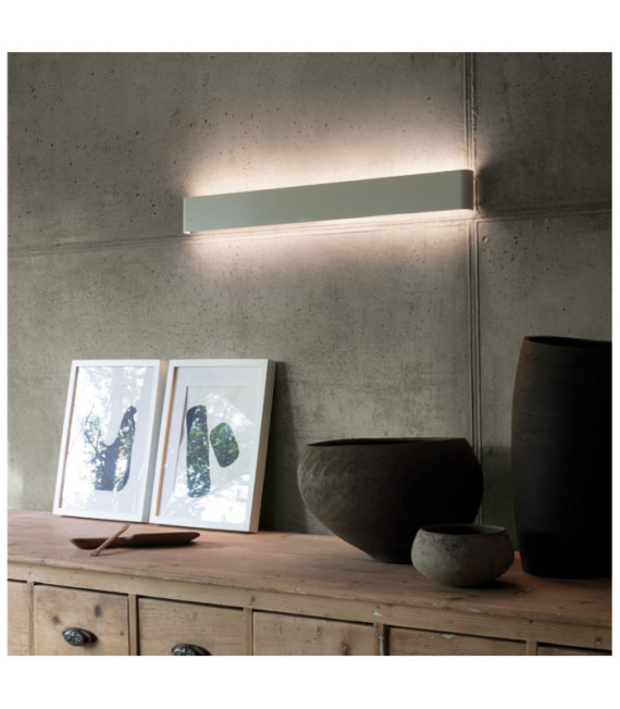 Lampada da parete a LED DELTA Vetro, Metallo Bianco