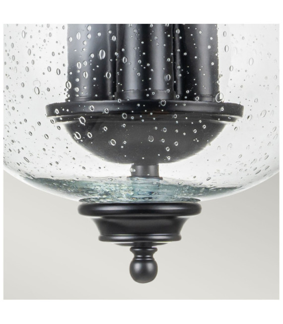 Suspension Pickering Verre transparent à grains,acier Noir