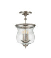 Suspension Pickering Verre transparent à grains,acier Nickel poli
