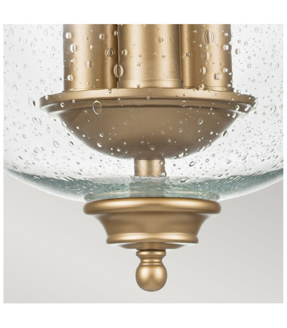 Suspension Pickering Verre transparent à grains,acier Laiton naturel peint