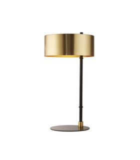 Lampada da tavolo Knox Acciaio dolce Oro, Nero