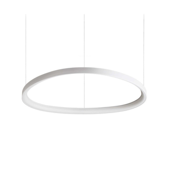 Lámpara colgante LED Gemini metal, plástico blanco