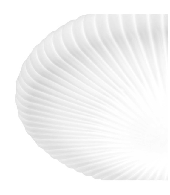 Atrium LED-Deckenleuchte aus Kunststoff, weißes Aluminium