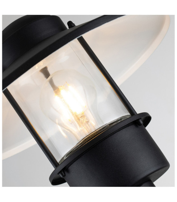 Klampenborg lámpara de pie para exterior Vidrio transparente, acero inoxidable 304 Negro
