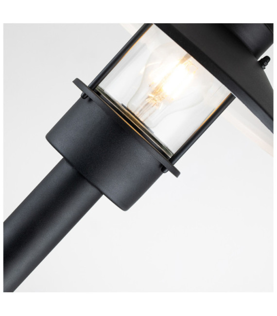 Klampenborg lámpara de pie para exterior Vidrio transparente, acero inoxidable 304 Negro