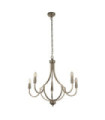 Lodge pendant light Mild steel Satin silver