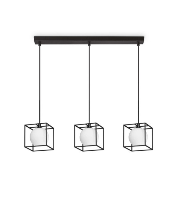 Lingotto Lámpara colgante de metal Latón, negro mate