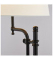 Lampe de table Munich Acier doux Noir mat, teinte naturelle