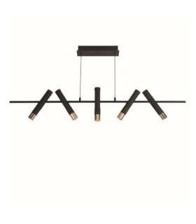 Suspension Cylinder Acier doux Or, Sable Noir