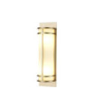 Applique murale Fusion Verre Opale,Acier Laiton naturel peint