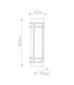 Fusion Wall Light Opal Glass, Steel, Painted Natural Brass