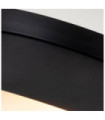 Bowtie Bathroom Ceiling Light Opal Glass, Matte Black Steel