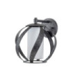 Quoizel wall light Steel, opal frosted glass Old Black