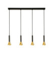Signal pendant light Mild steel Gold, Black