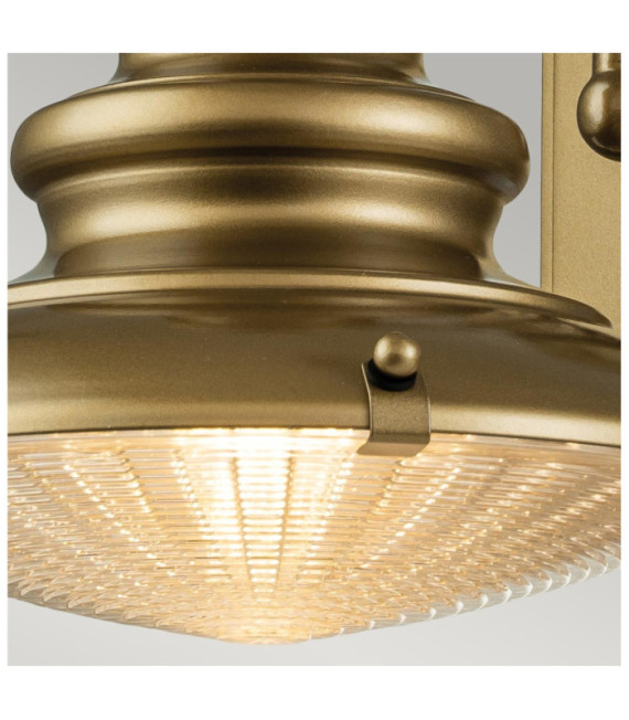 Applique da esterno Redding Vetro, Alluminio Verniciato bronzo invecchiato