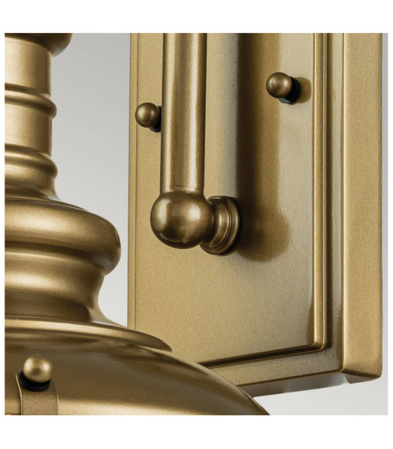 Redding aplique exterior Vidrio, Aluminio Bronce envejecido pintado