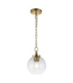 Suspension Feiss Verre transparent,acier Laiton bruni