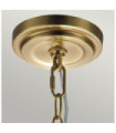 Suspension Feiss Verre transparent,acier Laiton bruni