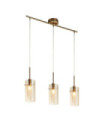 Suspension Duo Acier doux,verre Laiton