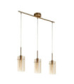 Suspension Duo Acier doux,verre Laiton