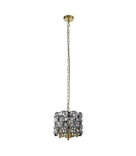 Suspension Iris Acier doux,verre Laiton
