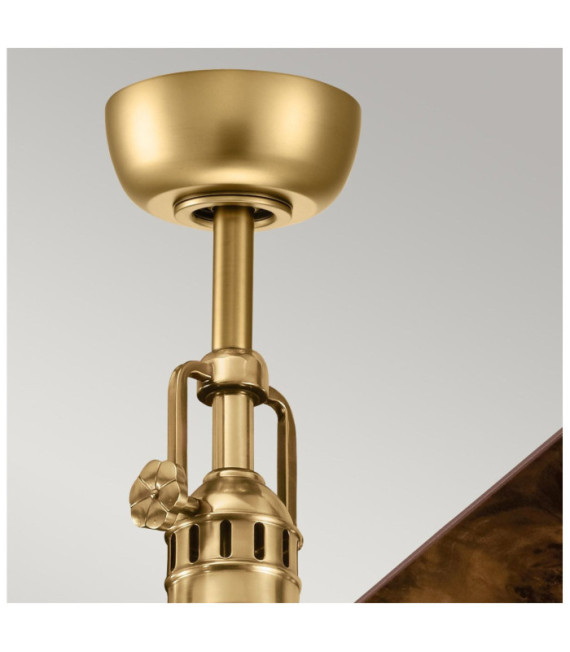 Ventilatore Hatteras Compensato,Vetro,Acciaio Ottone brunito antico