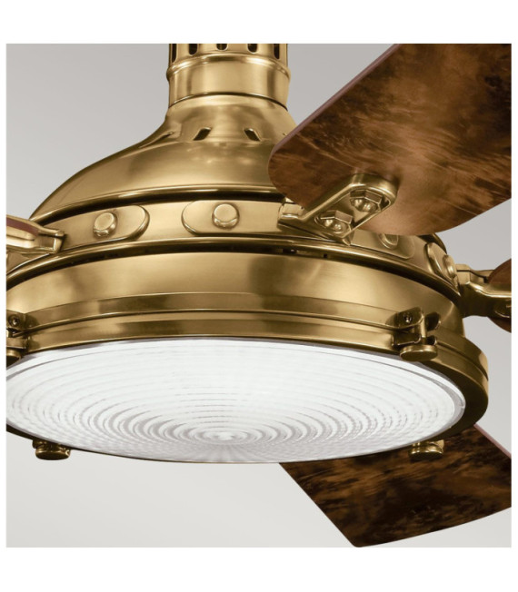 Ventilatore Hatteras Compensato,Vetro,Acciaio Ottone brunito antico
